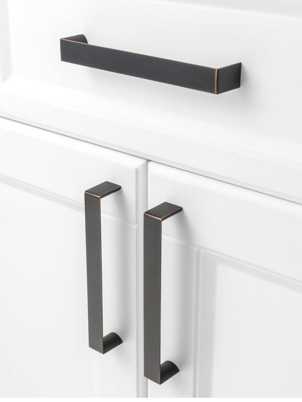 KOOFIZO 10 Pack 6-1/4 Inch Oil Rubbed Bronze Kitchen Cabinet Pulls Handles